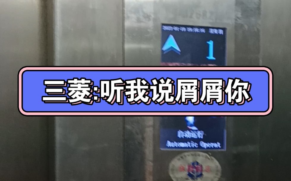 汕尾市某居民楼的杂牌“三菱”电梯